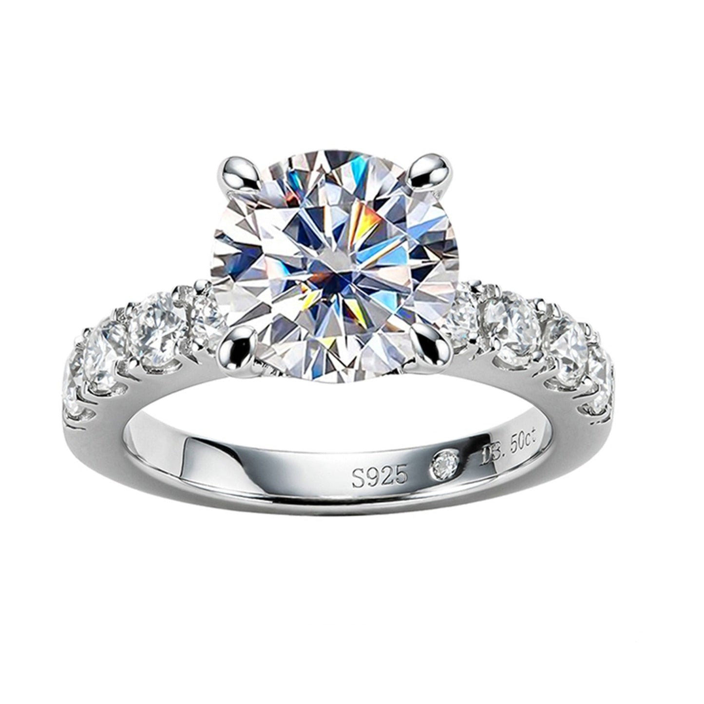 LaVALINI™ Moissanite Viviana Ring in 925 Sterling Silver