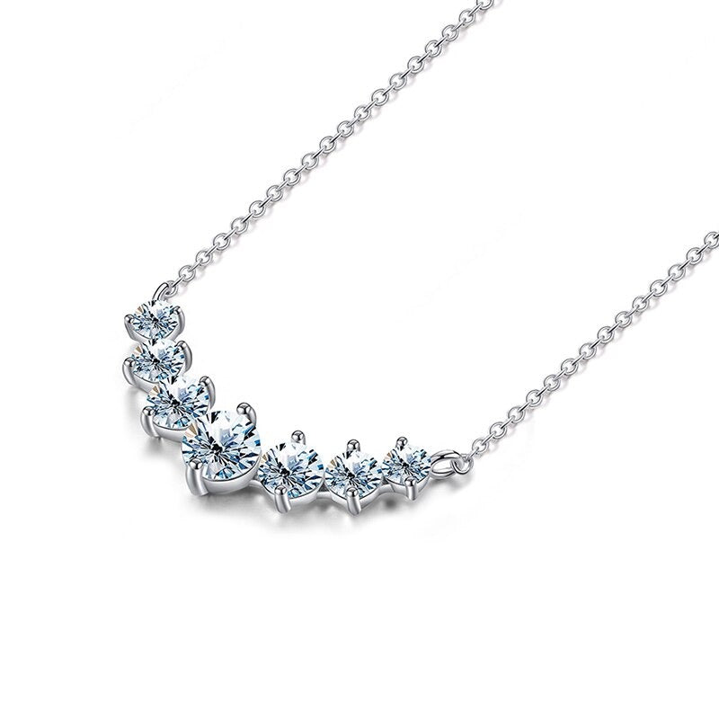 LaVALINI™ Moissanite Lucky Necklace in 925 Sterling Silver with Chain