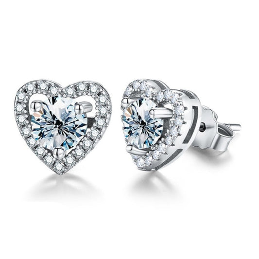 LaVALINI™ Moissanite Julietta Stud Earrings in 925 Sterling Silver