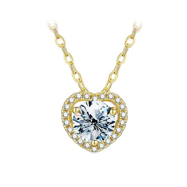 LaVALINI™ Moissanite Julietta Pendant in 925 Sterling Silver with Chain