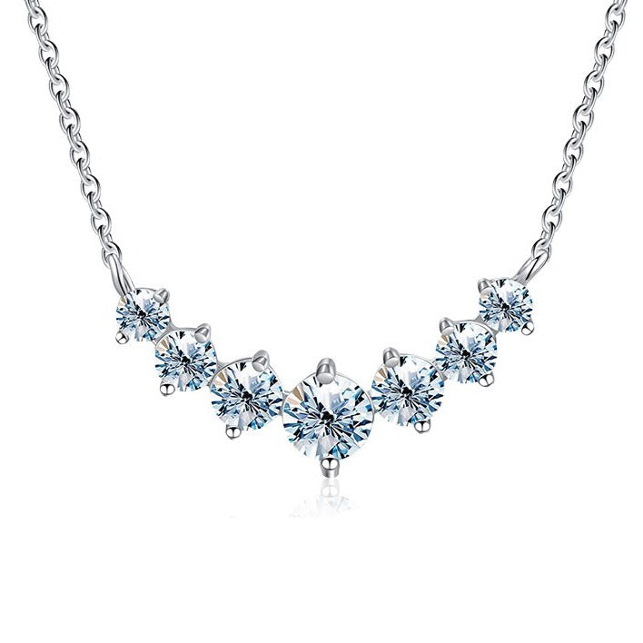 LaVALINI™ Moissanite Lucky Necklace in 925 Sterling Silver with Chain