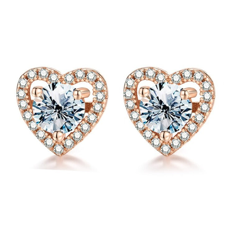 LaVALINI™ Moissanite Julietta Stud Earrings in 925 Sterling Silver