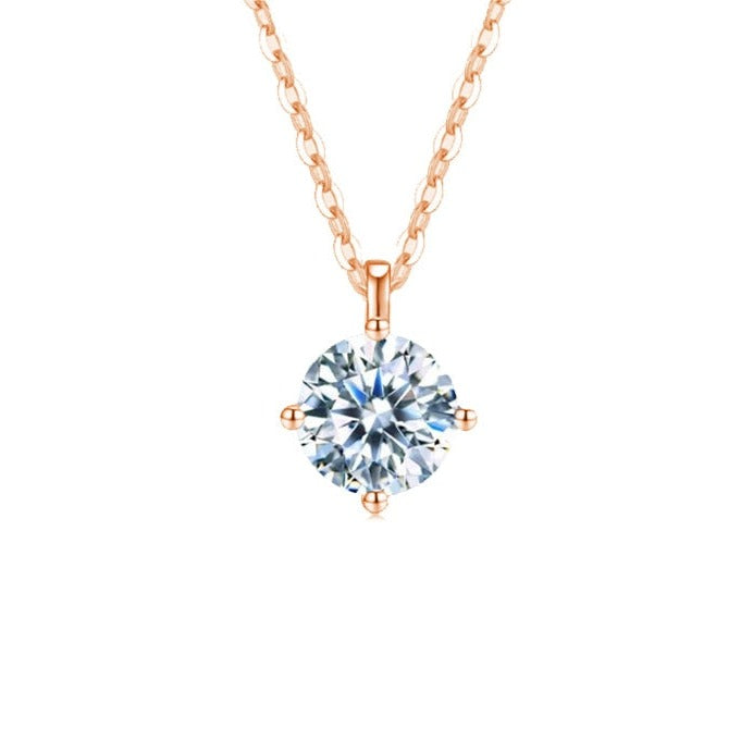 Looks just like a Diamonds! LaValini Moissanite pendant in sterling silver.