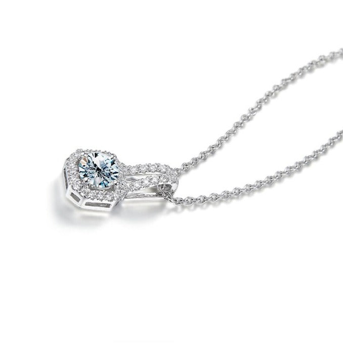 Moissanite Allure Pendant with Chain