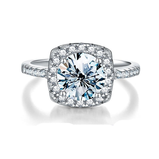 Moissanite Allure Ring in 925 Sterling Silver