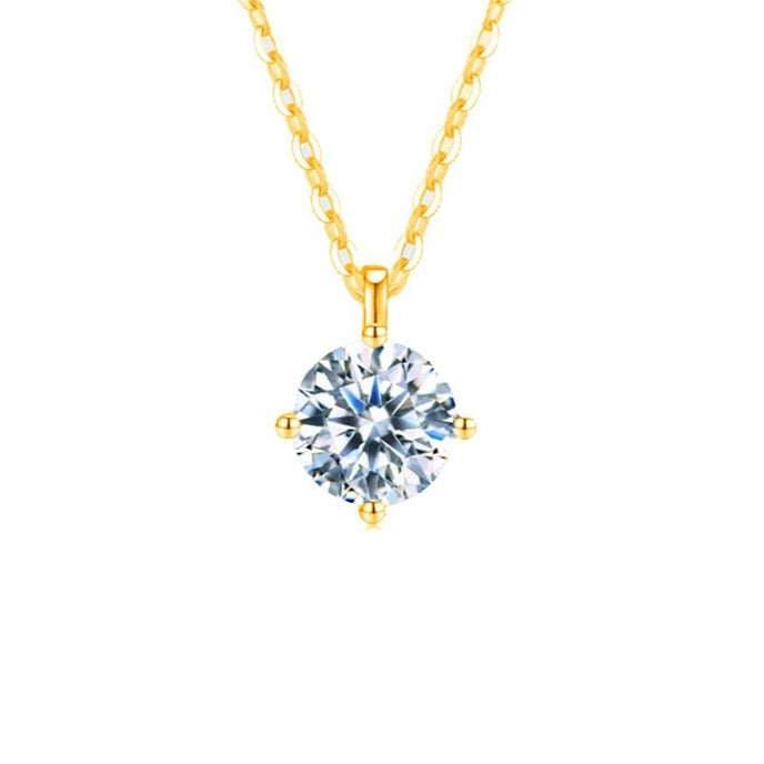 Looks just like a Diamonds! LaValini Moissanite pendant in sterling silver.