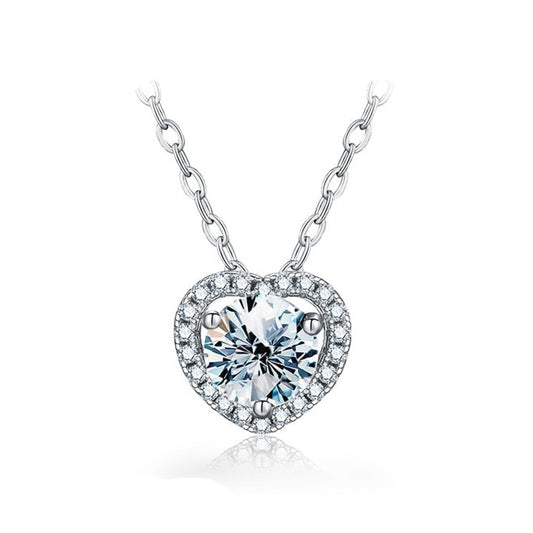 LaVALINI™ Moissanite Julietta Pendant in 925 Sterling Silver with Chain