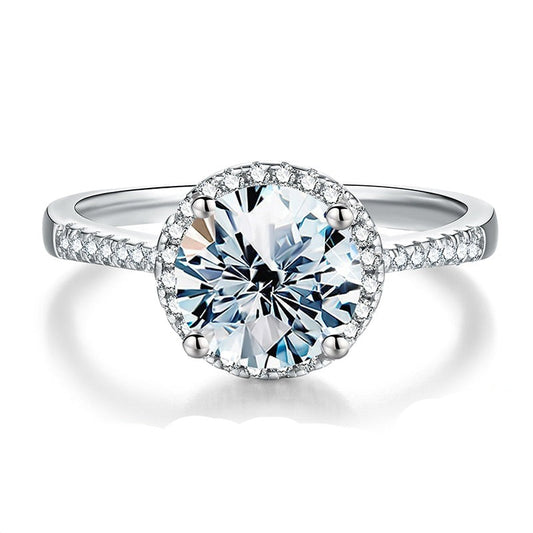 Moissanite Beatrice Ring in 925 Sterling Silver