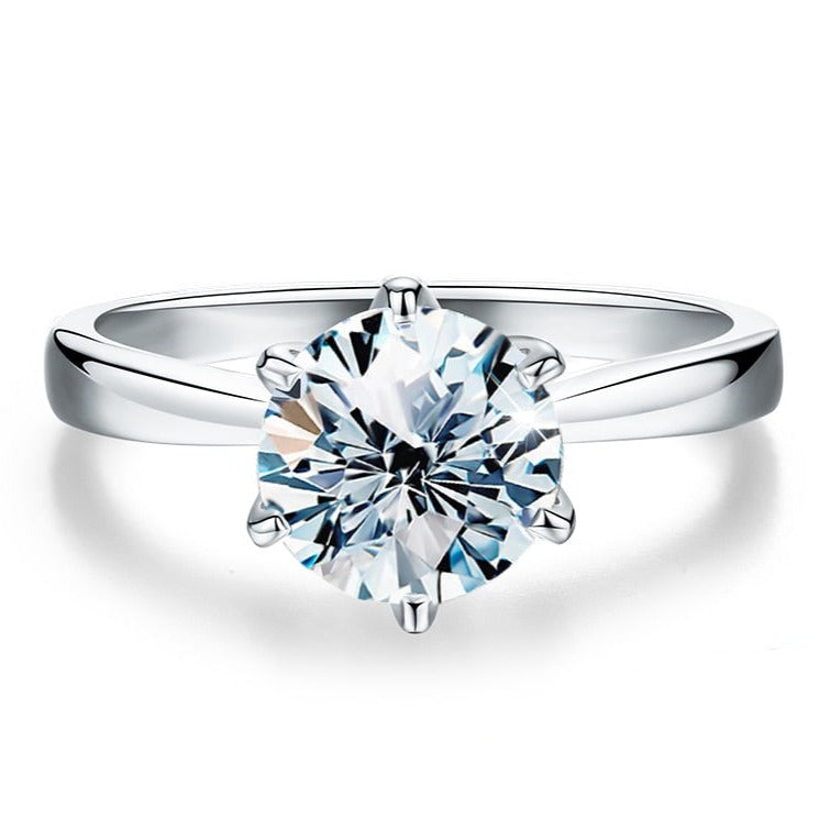 Moissanite Classic Delicate Ring 0.5ct