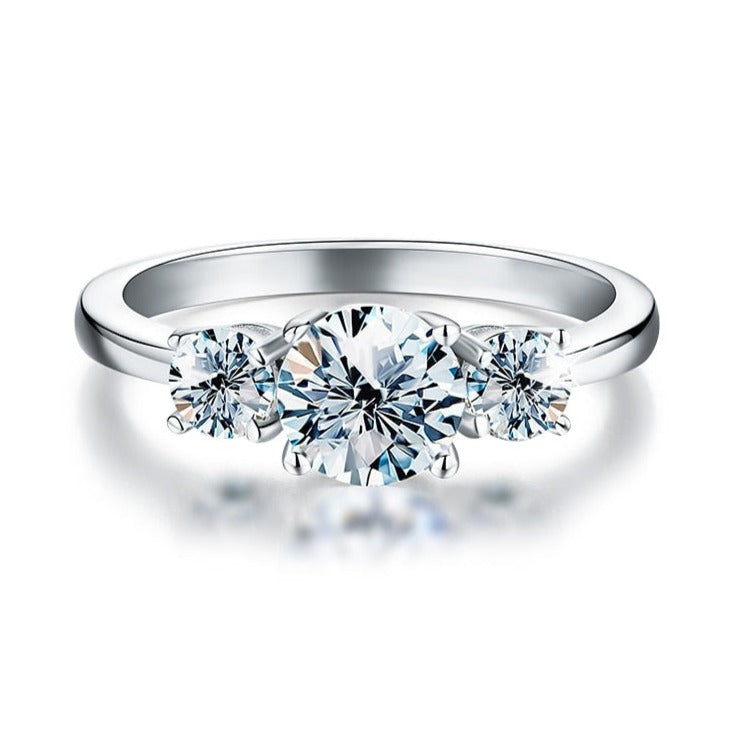 Moissanite Ring Trinity