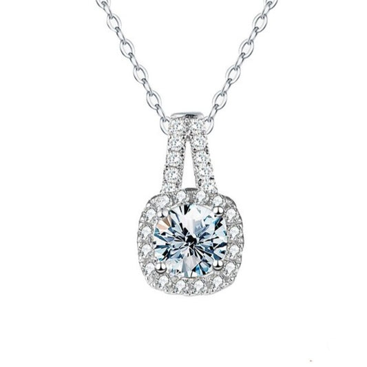 Moissanite Allure Pendant with Chain